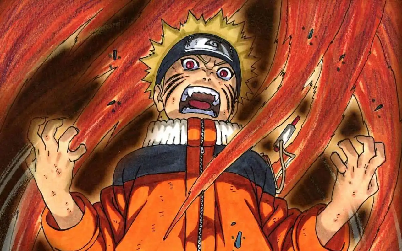 九尾化鸣人手绘教程:就这几个小步骤,轻松画出霸气侧漏的九尾鸣人君!