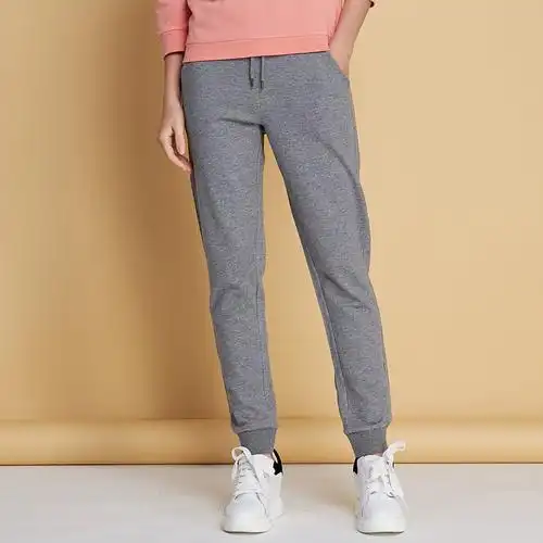 真维斯秋装 女士纯棉慢跑松紧针织运动休闲裤