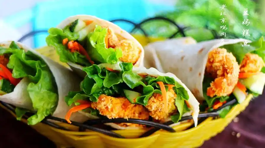 原创老北京鸡肉卷在家这样做4步就解决