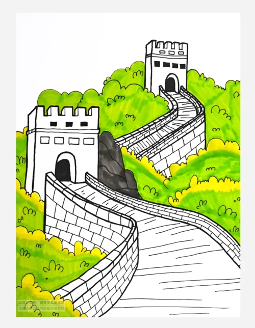 长城简笔画长城简笔画一等奖
