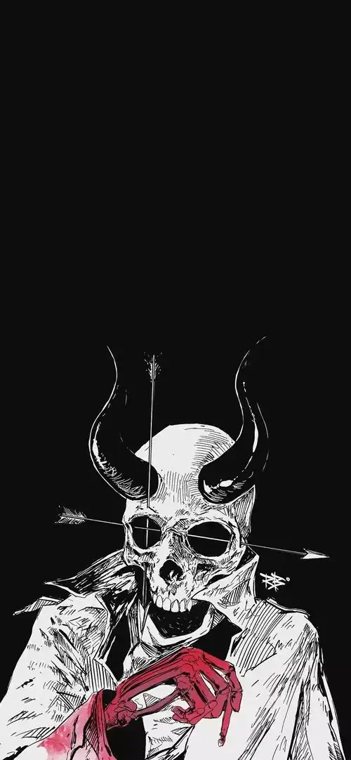 壁纸丨暗黑系骷髅壁纸胆小者慎入