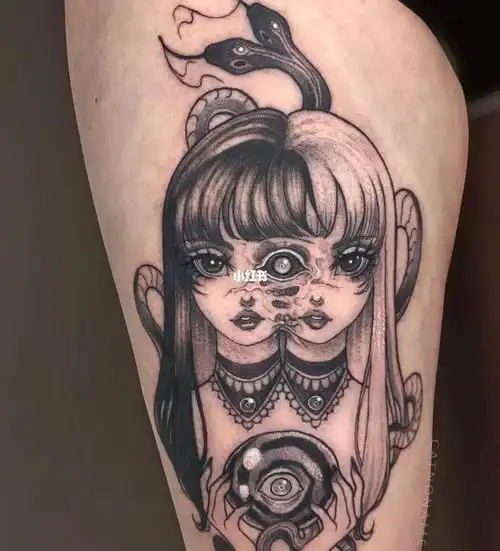 暗黑双子座纹身