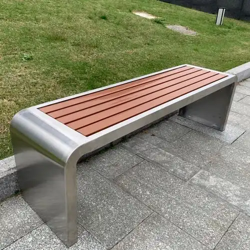 沃得适公园椅户外长椅广场篮球场休息长椅长条凳塑木庭院公共座椅长凳