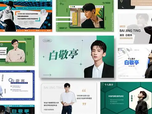 白敬亭明星艺人人物介绍ppt