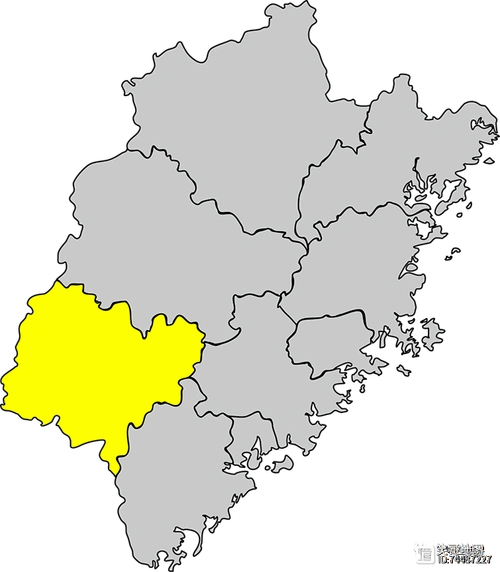 福建省各市地图免抠png透明卡通图片分享