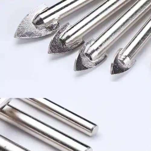 316mm毫米三角尖合金瓷砖钻头大理石陶瓷玻璃打扩孔开孔器6毫米10支