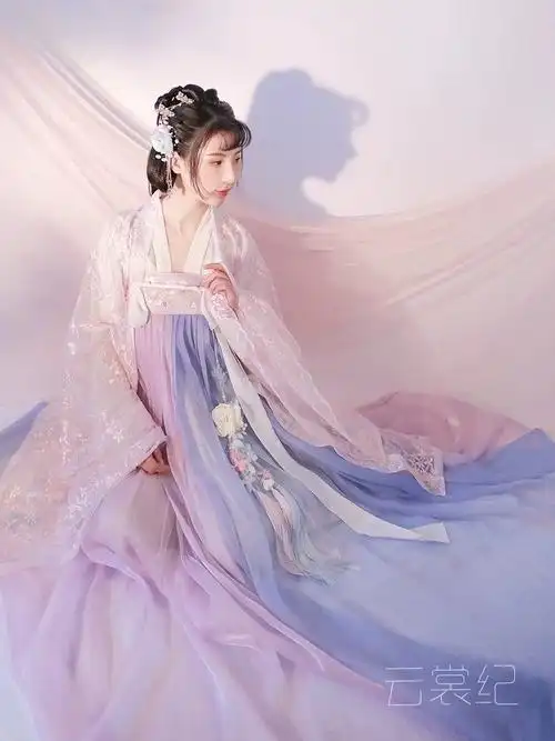 春樱汉服女大码200斤套装胖mm齐腰齐胸裙大袖衫学生古装超仙女裙健身