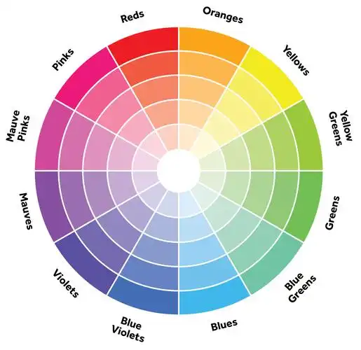 the color wheel is so helpful to point out complimentary colors