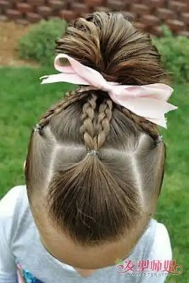 小孩子的个性盘发 儿童个性头图片