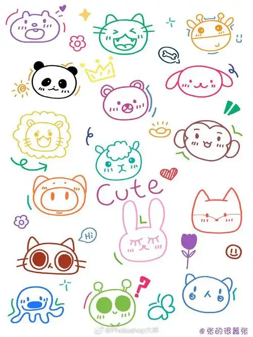 可爱简笔画手帐图张的很嚣张