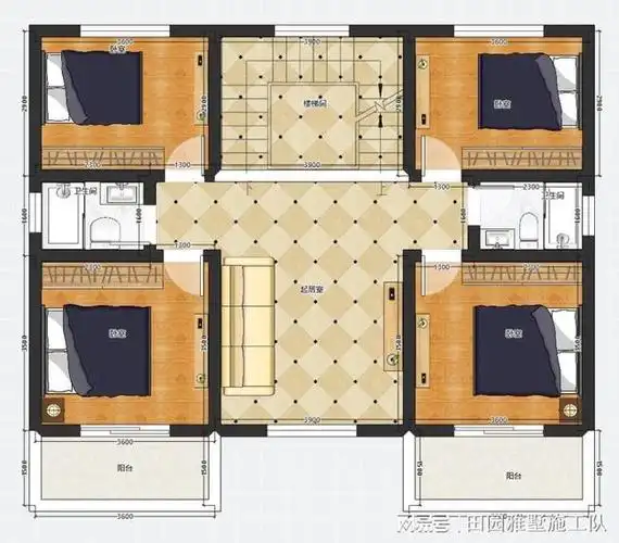 农村四间房图纸_农村平房五间房图纸-rfid信息网