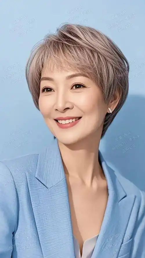 女人过了50岁白发多显老?就剪这15款减龄发型,年轻时尚还百搭