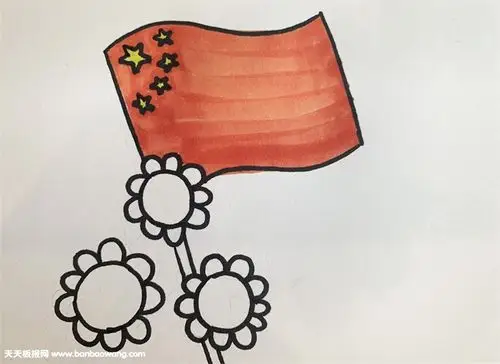 赞美祖国简笔画教程