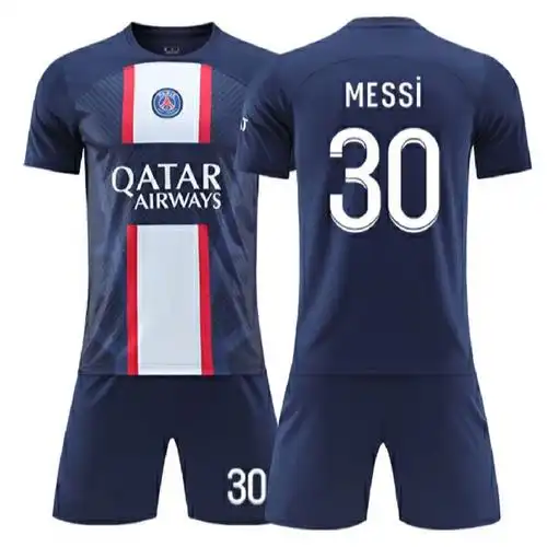 2223巴黎球衣30号梅西足球服套装儿童成人