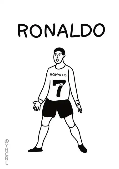 今天画的是c罗,哈哈#这个球星我绘  #卡塔尔世界杯  #世界杯  #c罗