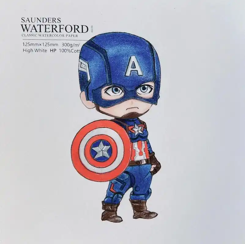 美国队长萌宝版—彩铅手绘(含步骤) 美国队长语录: im loyal to