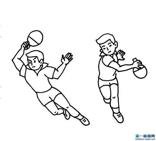 奥运会乒乓球女子打球简笔画(中国奥运乒乓员简笔画头像) -【爱个性】