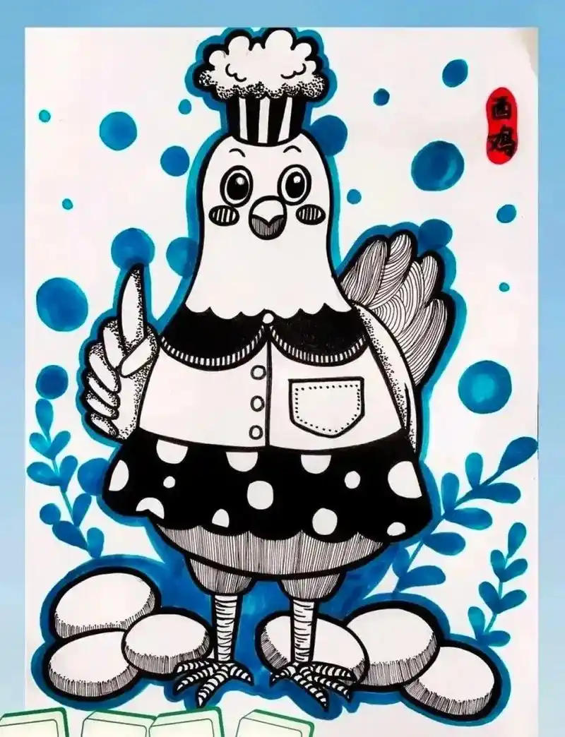 12个动物主题精美线描素材来啦!搭配上一点儿色彩,简直美炸了 - 抖音