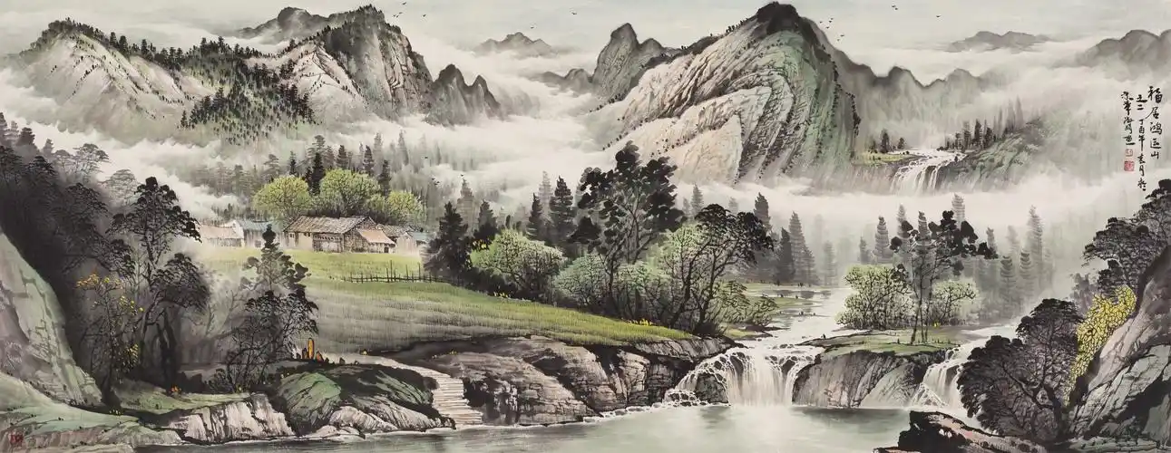 艺术先锋 山水画先锋画家王淑娟作品欣赏