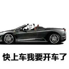 快上车我要开车了_我要_快上车_开车表情
