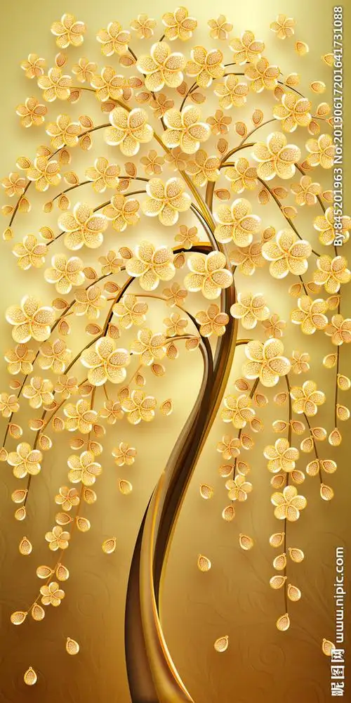 黄金发发财树图片