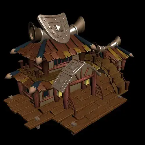 3d模型建筑|三维|场景|墨黑_设计 - 临摹作品 - 站酷 (zcool)