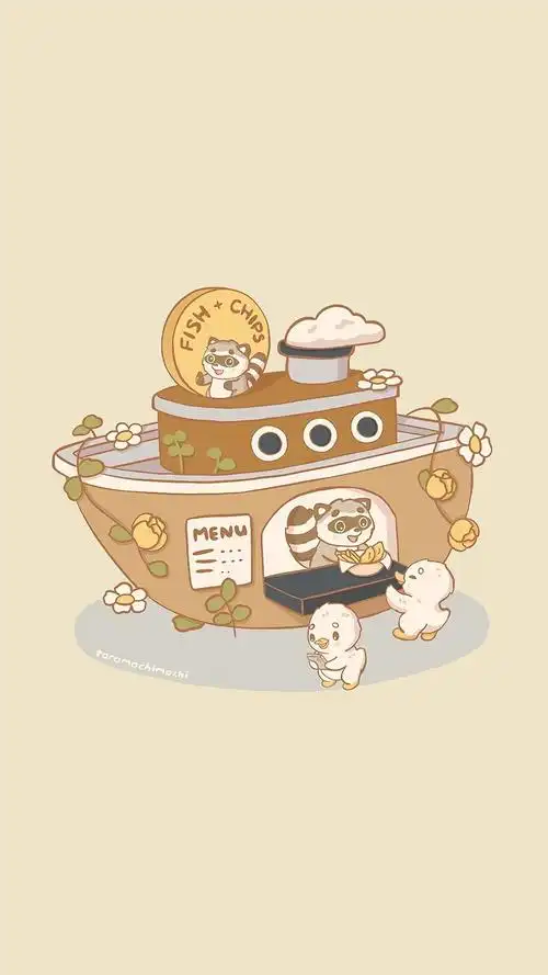 秋日奶茶色系可爱手机壁纸