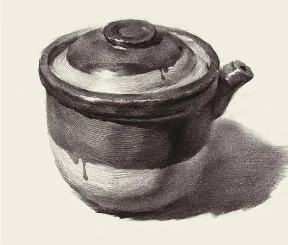 【素描静物】静物单体罐子素描画法,不容错过! - 元艺考