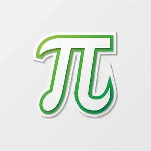 符号圆周率用阴影照片