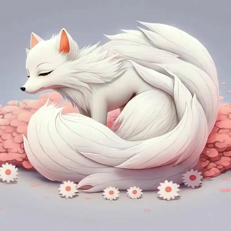 ai绘画"关键词"小狐仙 愿你遍历山河,觉得人间值得.