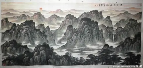 记著名山水画大师杜伯仲老先生