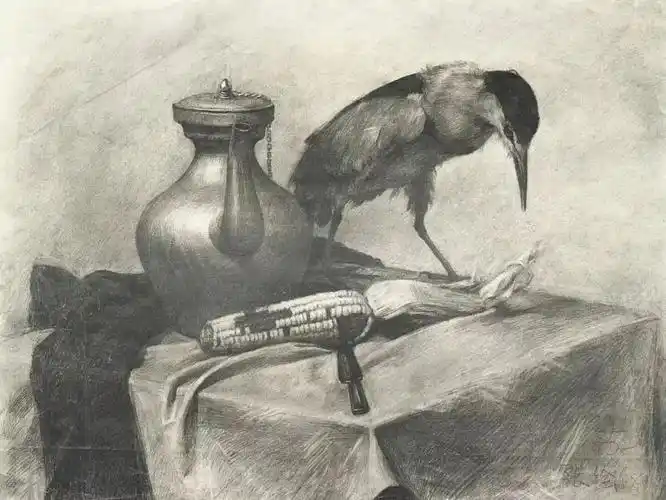 素描静物提分干货丨内含央美附中优秀素描静物作品