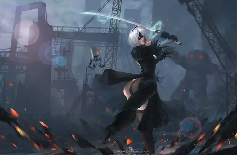 2b小姐姐(游戏静态壁纸) - 静态壁纸下载 - 元气壁纸