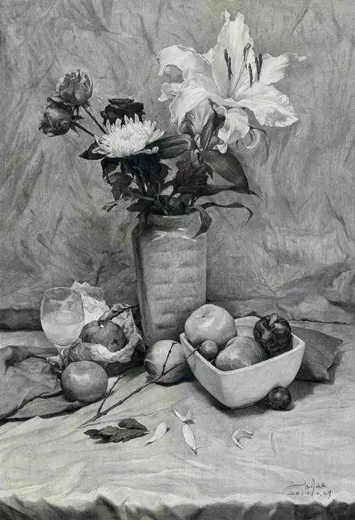 素描静物临摹高清大图素描静物临摹高清大图入门