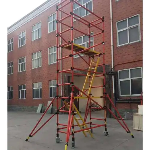 玻璃纤维脚手架工程可移动式登高作业平台刮腻子梯子