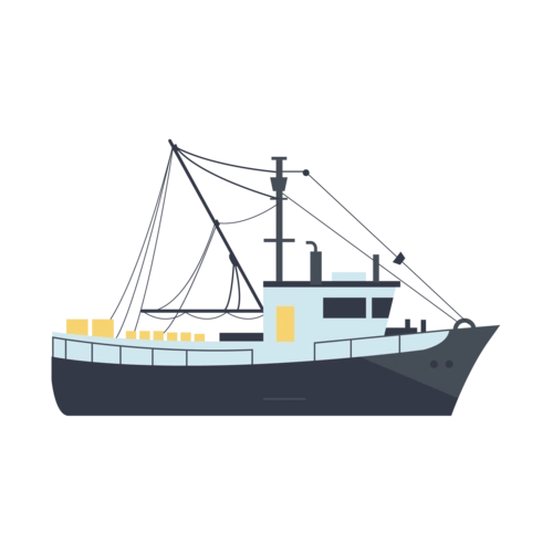 扁平化轮船图片
