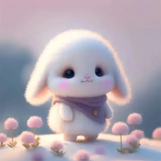 可爱呆萌兔兔头像拿图点赞哦!新年兔兔头像#头像 #准备好 - 抖音