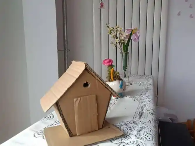 "变废为宝—纸箱大变身"亲子构建小达人比赛——小四班