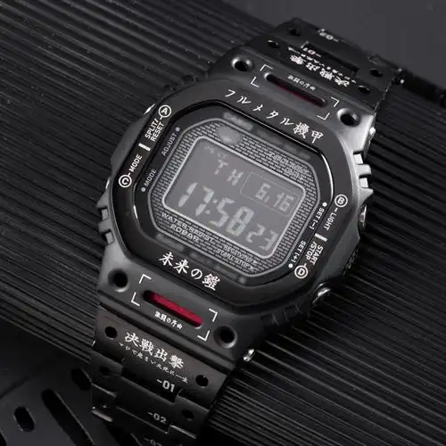 适配casio卡西欧小方块35周年gwm-b5000系列小金砖银块改装机芯壳机甲