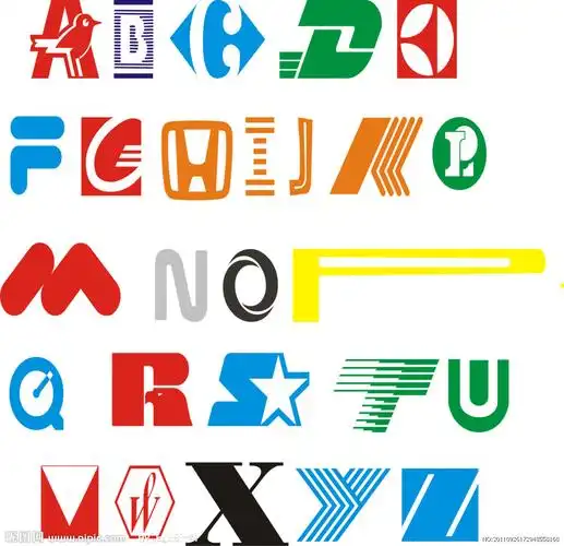 26个英文个性字母设计图__其他图标_标志图标_设计图库_昵图网nipic.