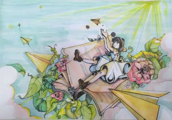 全国中小学生绘画书法比赛理工附中获奖作品新鲜出炉_二等奖_初二_东