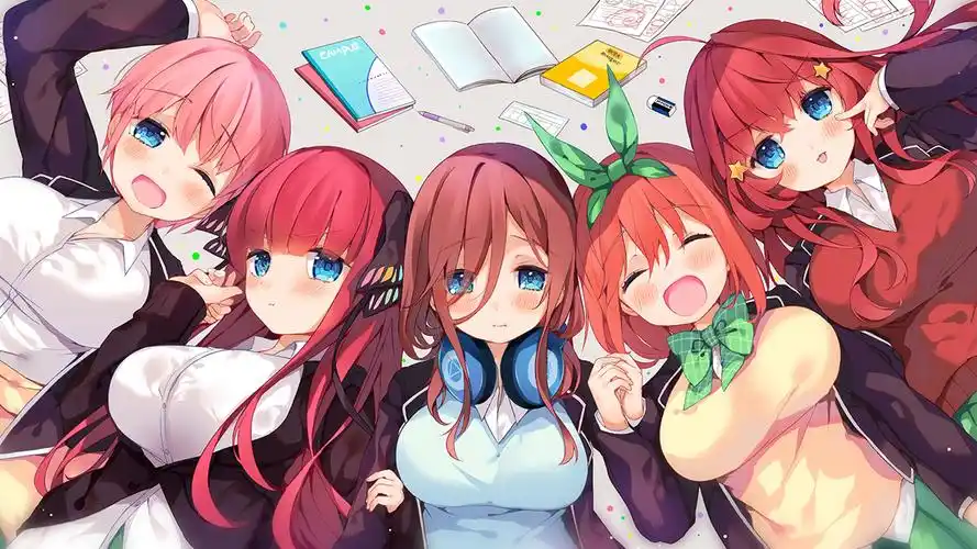 五等分的花嫁动漫美女桌面壁纸高清大图预览1920x1080_卡通动漫下载