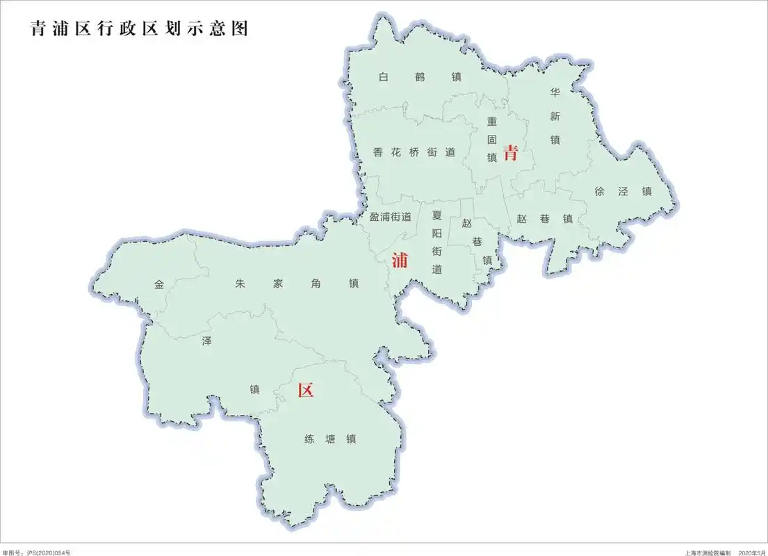 中华人民共和国-上海市行政区划地图