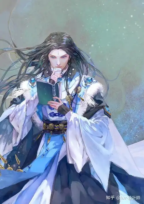 古风,中国风,插画,古装美男子插画设计分享