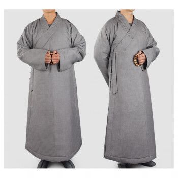 conwhd 僧袍冬季寺庙和尚棉袄加厚保暖抗寒夹棉僧衣长大褂男女尼姑