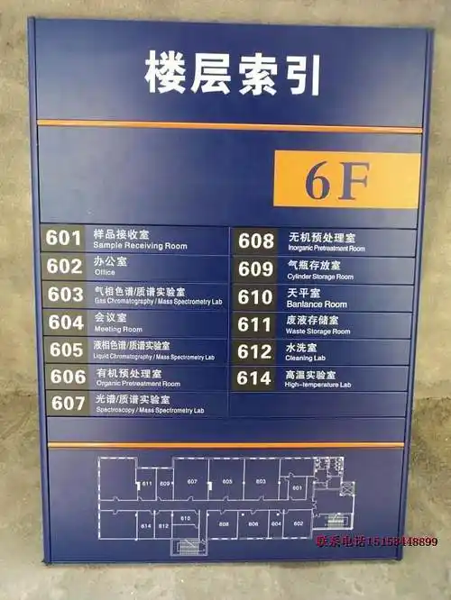 铝合金楼层索引牌烤漆丝印楼层指示牌分布图医院导向牌科室牌定做-淘