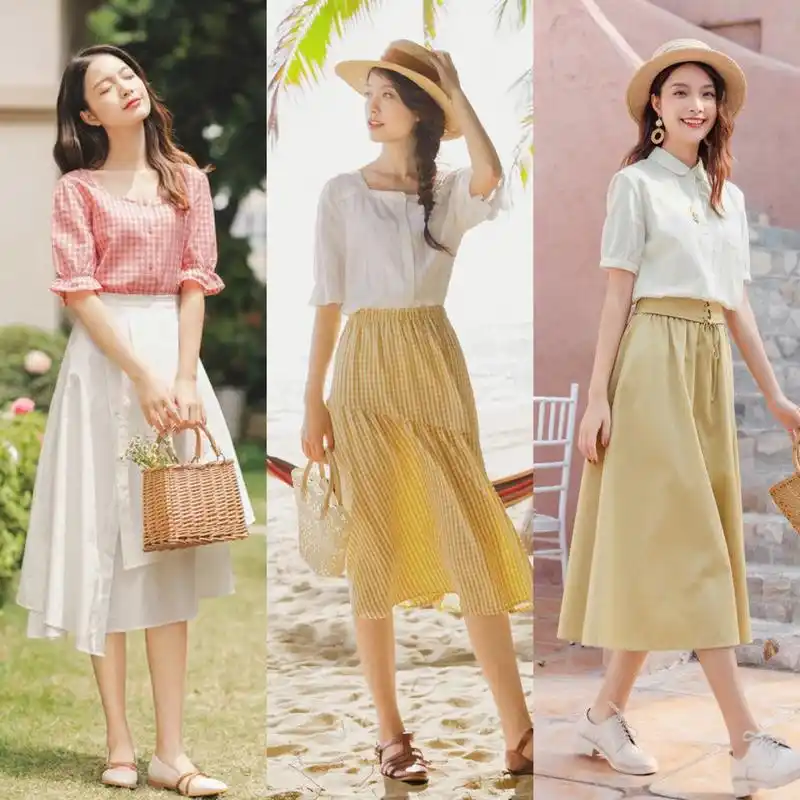 30套文艺小清新风穿搭,淡淡的颜色和夏天是绝配