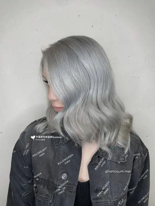 高级感灰色银灰色07温哥华染发