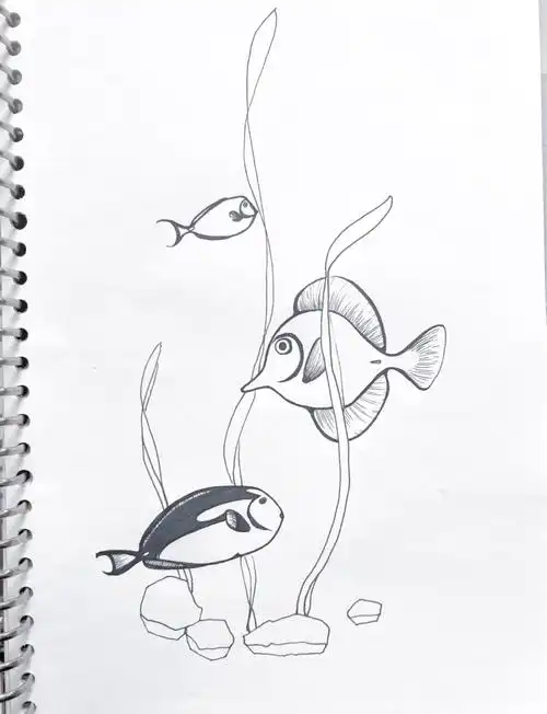 倒吊鱼形态与绘画技巧详解