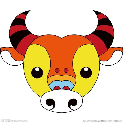 2021中国牛贺岁牛矢量图